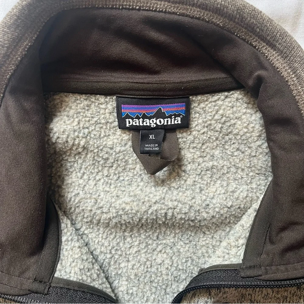 Patagonia Brown/Tan Better Sweater 1/4 Zip - Picture 3 of 3